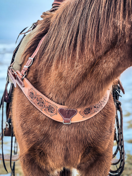 Handmade Leather Breast Collar
