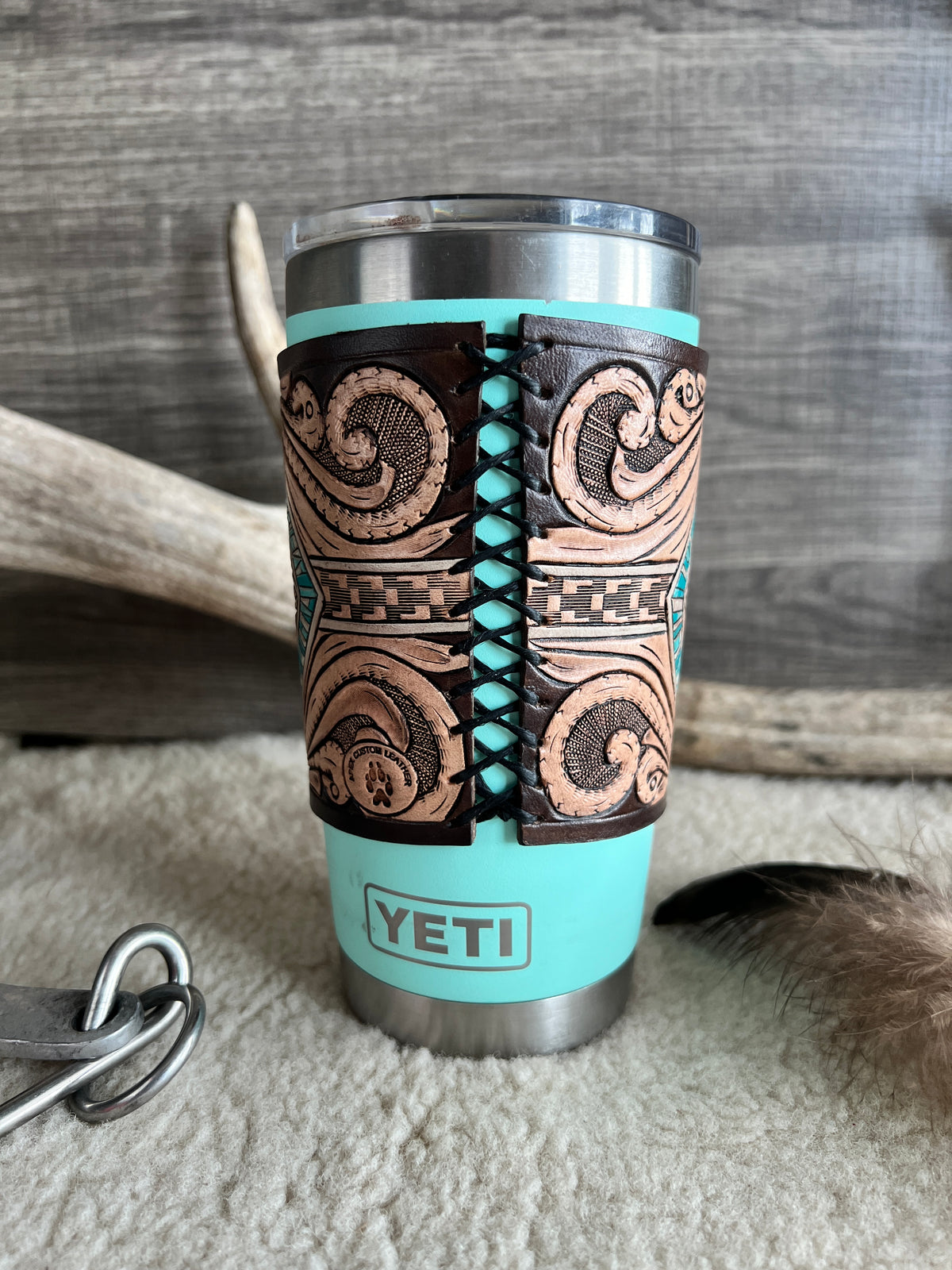Handmade Leather Packing in the Bob Yeti Wrap